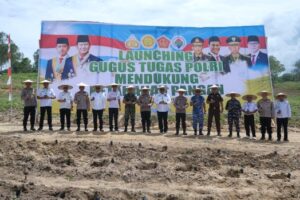 Polda Sultra Launching Gugus Tugas Mendukung Ketahanan Pangan