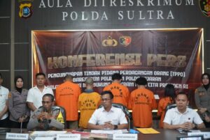 Dukung Program Asta Cita Presiden RI, Polda Sultra Ungkap Kasus TPPO, 12 Mucikari Ditetapkan Tersangka