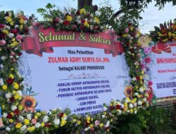 Zulmar Adhy Surya Dilantik Jadi Kajari Ponorogo, Tiga LSM Sulsel Kirim Karangan Bunga dan Pesan Integritas